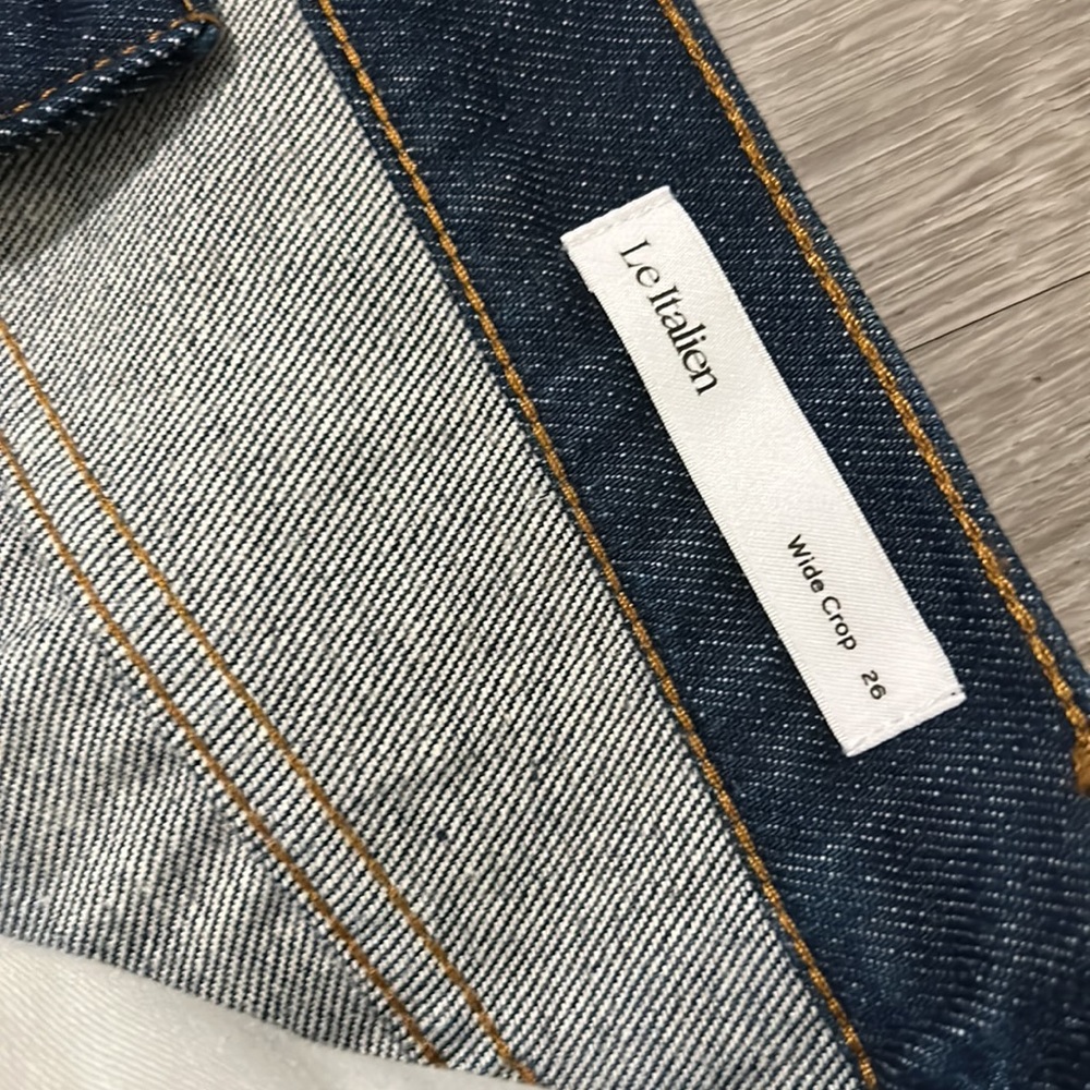 FRAME Le Italien Wide Leg Crop Jeans - Picture 7 of 11